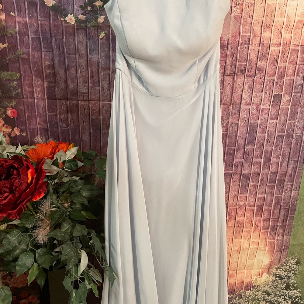Elegant Blue Sleeveless Dress